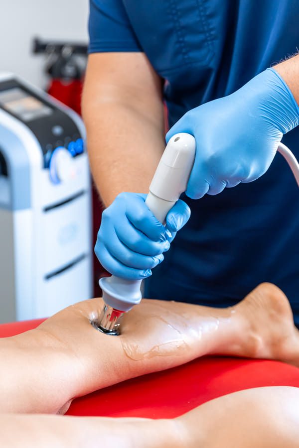 Fisioterapia de la espinilla con ondas de choque terapia extracorporea con ondas de shock - Fisioterapia Cartagena